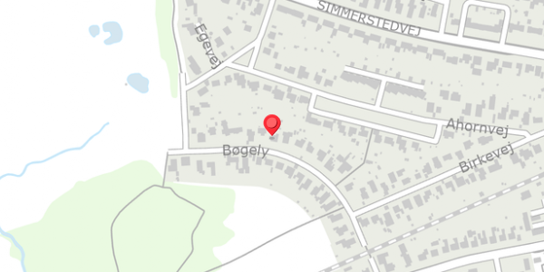 Trafikstøjkort på Bøgely 14, . , 6100 Haderslev