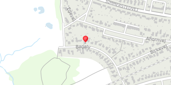 Trafikstøjkort på Bøgely 18, . , 6100 Haderslev