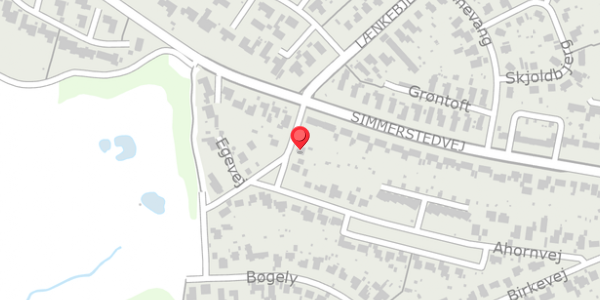 Trafikstøjkort på Egevej 1, 6100 Haderslev