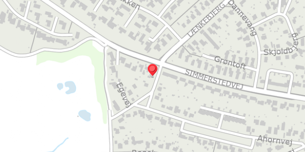 Trafikstøjkort på Egevej 4, 6100 Haderslev