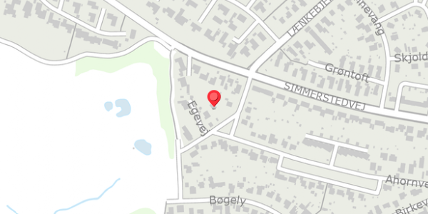 Trafikstøjkort på Egevej 8, . , 6100 Haderslev