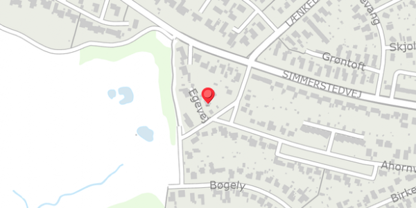 Trafikstøjkort på Egevej 10, . , 6100 Haderslev