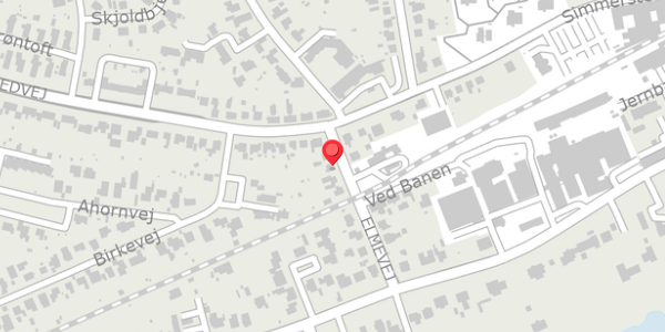 Trafikstøjkort på Elmevej 13, 6100 Haderslev