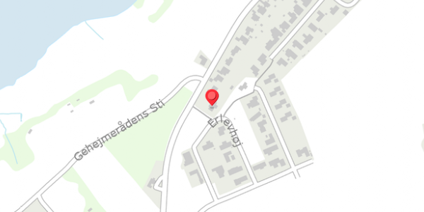 Trafikstøjkort på Erlevvej 97, 6100 Haderslev