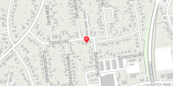 Trafikstøjkort på Fasanvej 21, 6100 Haderslev