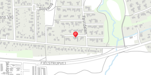 Trafikstøjkort på Favrdalen 3, . , 6100 Haderslev