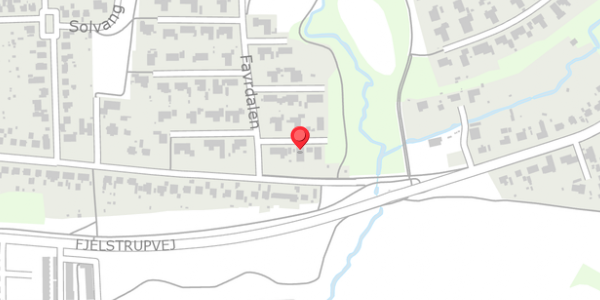 Trafikstøjkort på Favrdalen 4, . , 6100 Haderslev