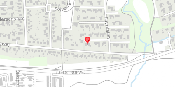 Trafikstøjkort på Favrdalen 7, . , 6100 Haderslev
