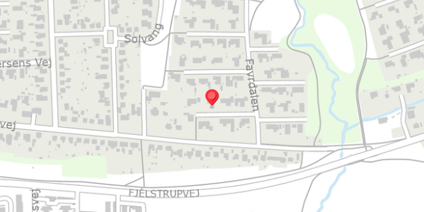 Trafikstøjkort på Favrdalen 13, 6100 Haderslev