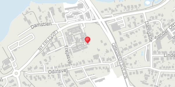 Trafikstøjkort på Frejas Have 16, 6100 Haderslev