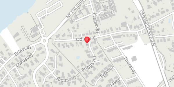 Trafikstøjkort på Friggsvej 15, . , 6100 Haderslev