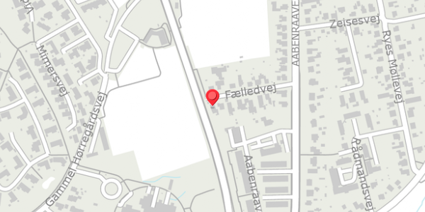 Trafikstøjkort på Fælledvej 13, . , 6100 Haderslev