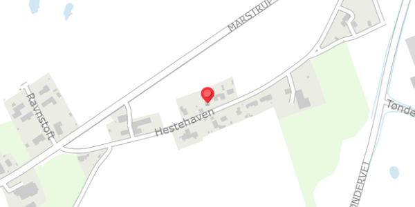 Trafikstøjkort på Hestehaven 38, 6100 Haderslev