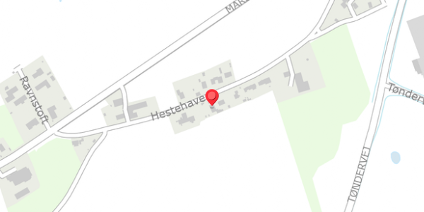 Trafikstøjkort på Hestehaven 45, 6100 Haderslev