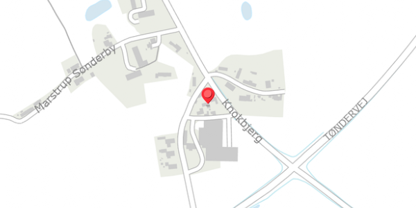 Trafikstøjkort på Knokbjerg 32, 6100 Haderslev