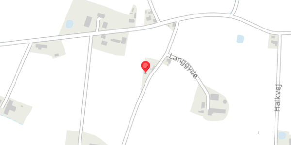 Trafikstøjkort på Langgyde 6, 6100 Haderslev
