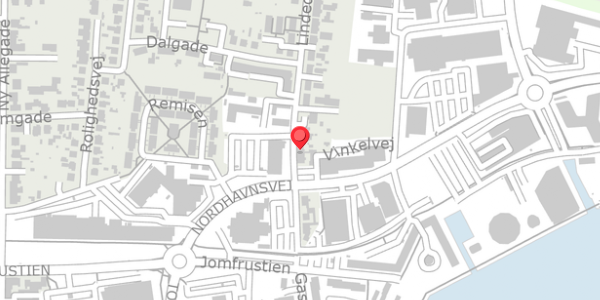 Trafikstøjkort på Lindedal 16, . , 6100 Haderslev