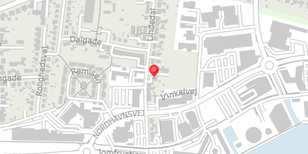 Trafikstøjkort på Lindedal 22A, 6100 Haderslev