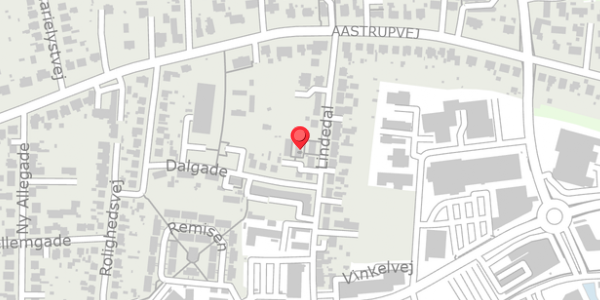Trafikstøjkort på Lindedal 25F, . , 6100 Haderslev