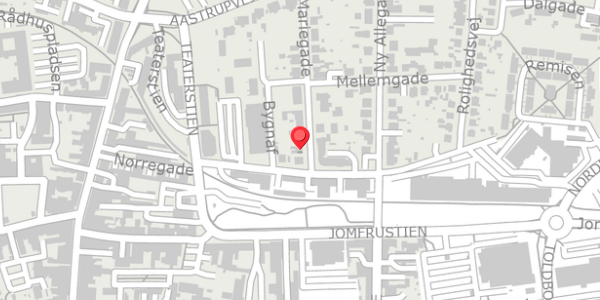 Trafikstøjkort på Mariegade 1, 6100 Haderslev