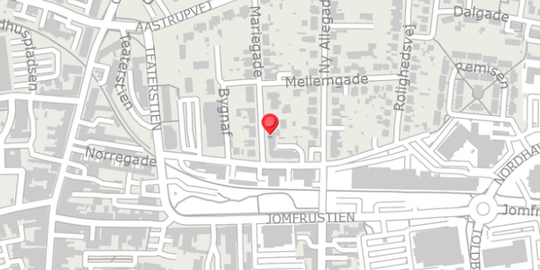 Trafikstøjkort på Mariegade 4, 6100 Haderslev