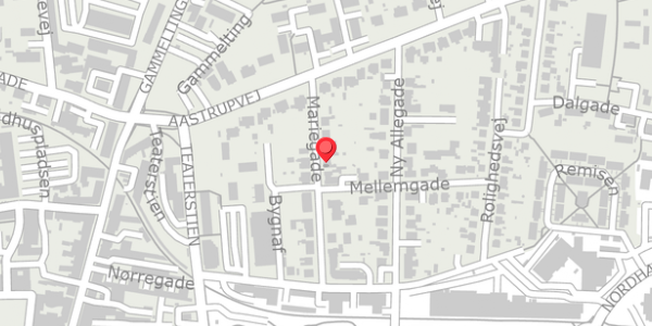 Trafikstøjkort på Mariegade 12, 6100 Haderslev