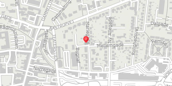 Trafikstøjkort på Mariegade 13, 6100 Haderslev