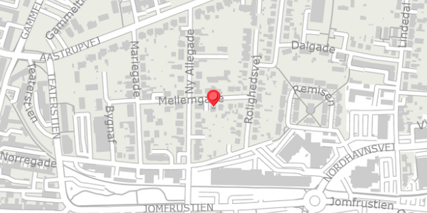 Trafikstøjkort på Mellemgade 10, 6100 Haderslev