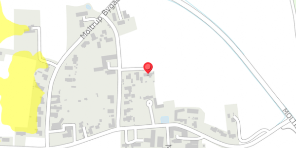 Trafikstøjkort på Moltrup Bygade 16, 6100 Haderslev