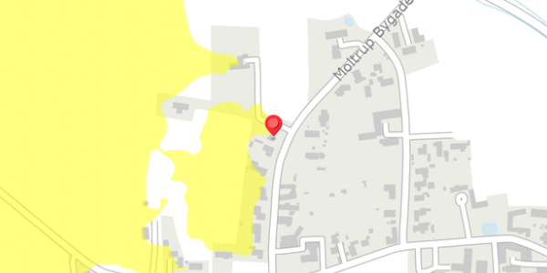 Trafikstøjkort på Moltrup Bygade 70, . , 6100 Haderslev