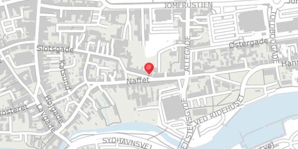Trafikstøjkort på Naffet 21, st. th, 6100 Haderslev