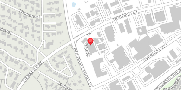 Trafikstøjkort på Norgesvej 2, 6100 Haderslev