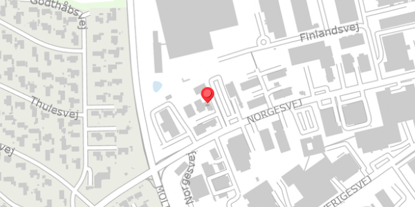 Trafikstøjkort på Norgesvej 3B, 6100 Haderslev