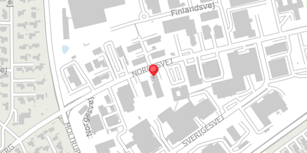 Trafikstøjkort på Norgesvej 10B, . , 6100 Haderslev