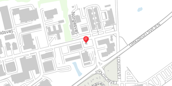 Trafikstøjkort på Norgesvej 22B, . , 6100 Haderslev