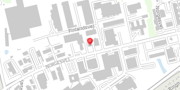 Trafikstøjkort på Norgesvej 39, 6100 Haderslev