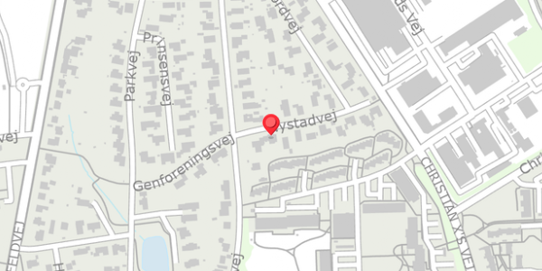 Trafikstøjkort på Nystadvej 2, . , 6100 Haderslev