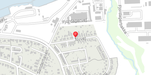 Trafikstøjkort på Nyvej 11, . , 6100 Haderslev