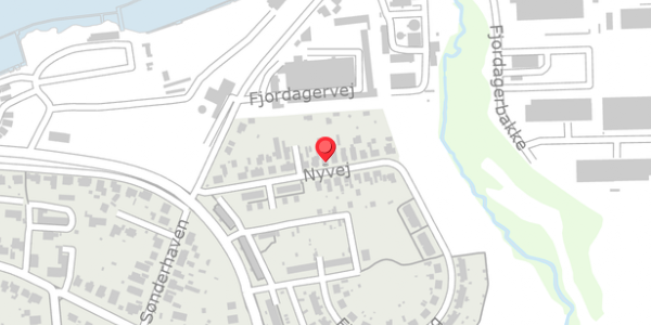 Trafikstøjkort på Nyvej 15, . , 6100 Haderslev
