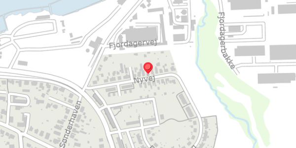 Trafikstøjkort på Nyvej 17, . , 6100 Haderslev