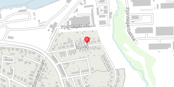 Trafikstøjkort på Nyvej 19, . , 6100 Haderslev