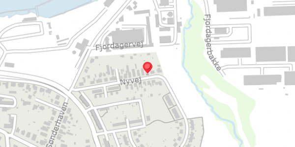 Trafikstøjkort på Nyvej 23, . , 6100 Haderslev