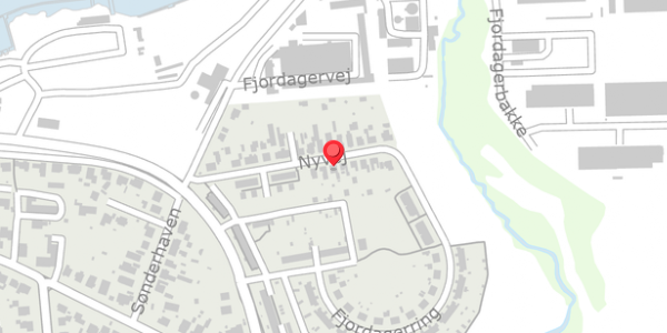Trafikstøjkort på Nyvej 26, . , 6100 Haderslev