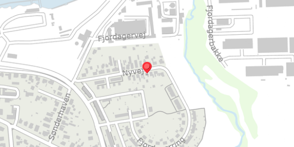 Trafikstøjkort på Nyvej 30, . , 6100 Haderslev