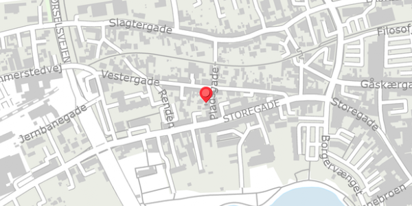 Trafikstøjkort på Pladsgade 1A, 6100 Haderslev