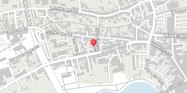 Trafikstøjkort på Pladsgade 1D, 6100 Haderslev