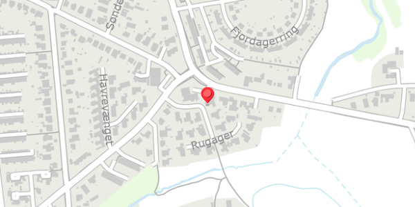 Trafikstøjkort på Rugager 1, . , 6100 Haderslev