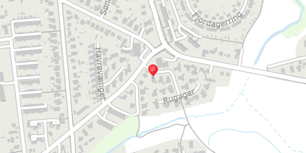 Trafikstøjkort på Rugager 2, 6100 Haderslev