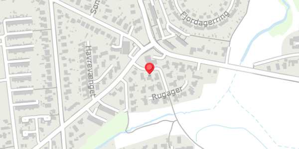 Trafikstøjkort på Rugager 4, . , 6100 Haderslev