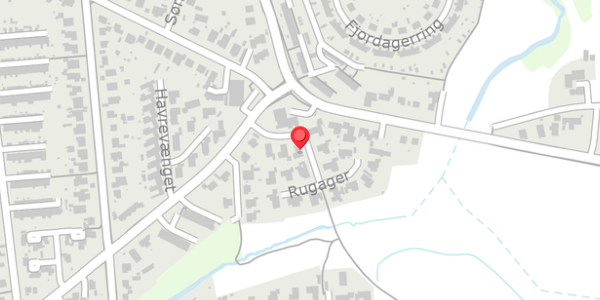 Trafikstøjkort på Rugager 6, . , 6100 Haderslev